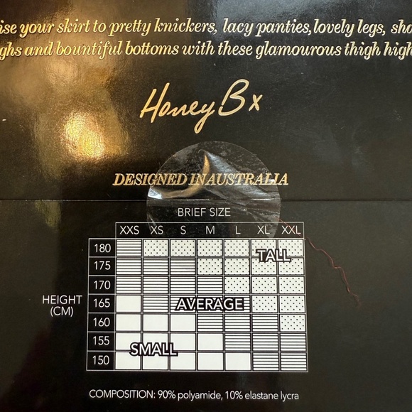 Honey Birdette Dentelle Red Stay Up Stockings - Picture 3 of 5